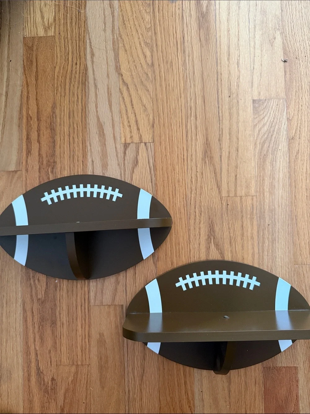 Football Wall Shelf Pair - Home Wall Decor